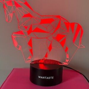 Geometric Horse LED Lamp